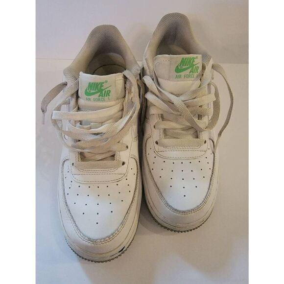 Nike Air Force 1 Low Kid's White Multi Swoosh Sneakers Size 5.5Y - Picture 1 of 5